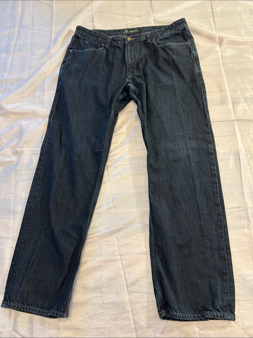 Robert Graham Men's Dark Blue Relaxed Jeans